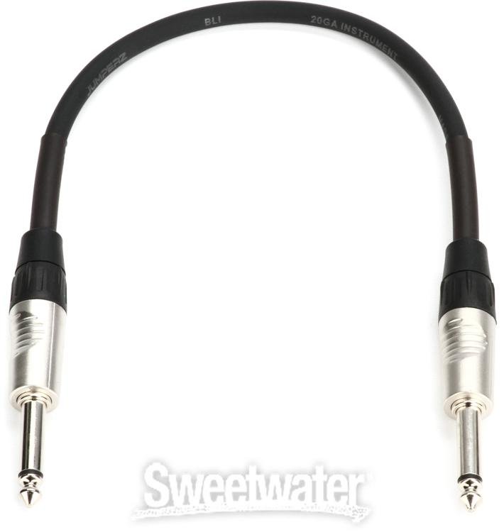 JUMPERZ JBI1 Blue Line Straight to Straight Instrument Cable 1 foot