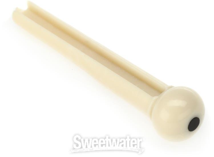 Fender Acoustic Bridge Pin Set Ivory with Black Dot Sweetwater