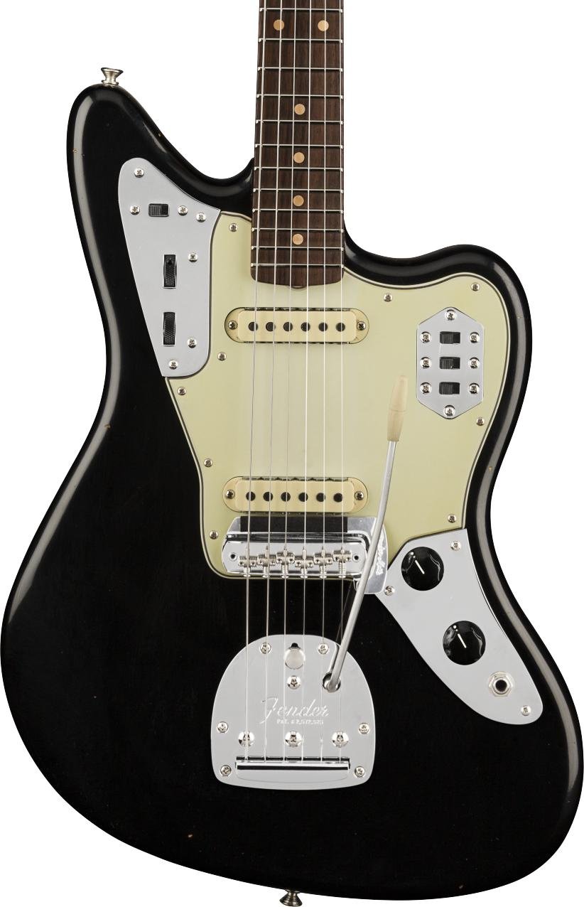 fender jaguar black and white