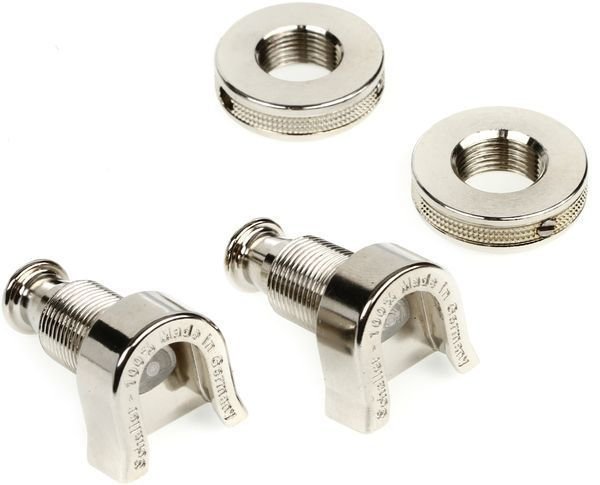 NICKEL 2 For S-Lock Strap Lock System NEW Genuine Schaller Buttons 
