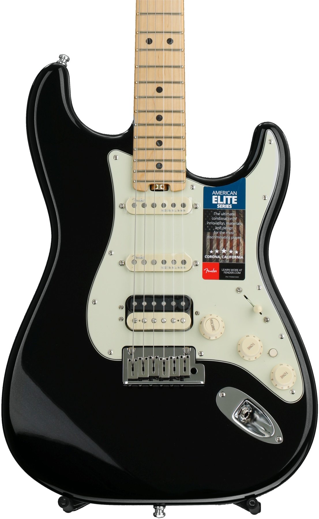 Fender American Elite Stratocaster HSS Shawbucker - Mystic Black 
