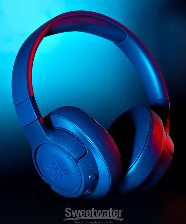 JBL Tune 770NC Wireless Headphones with Bluetooth- Blue | Sweetwater