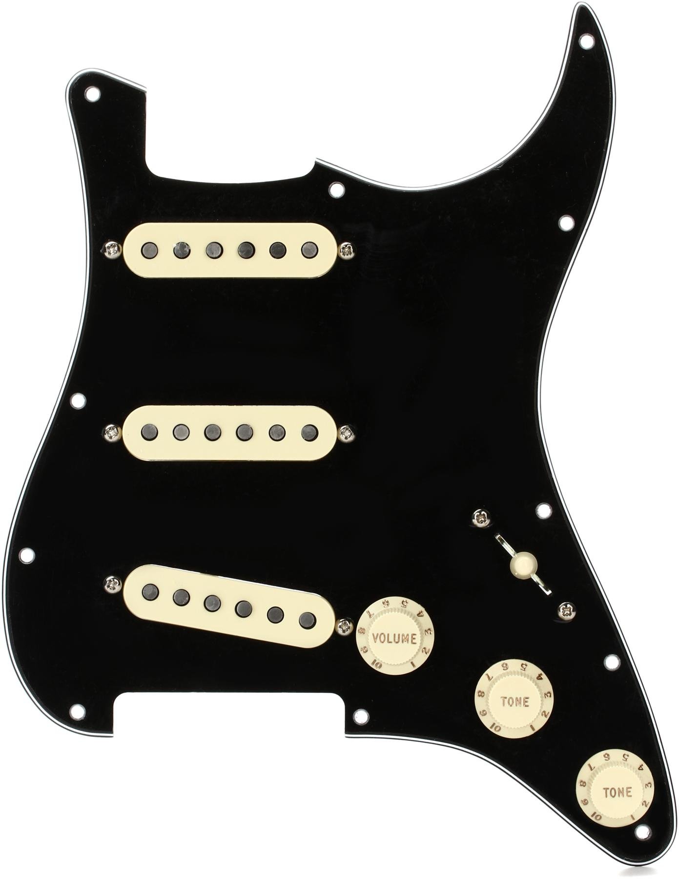Fender Texas Special SSS Pre-wired Stratocaster Pickguard - Black 