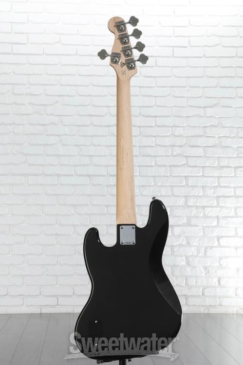 Squier Affinity Series Active Jazz Bass V - Black | Sweetwater