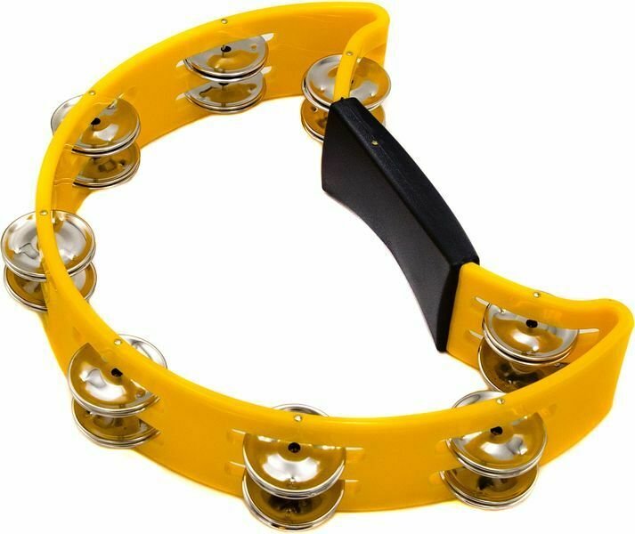 Cardinal Percussion Double-row Tambourine - Yellow | Sweetwater