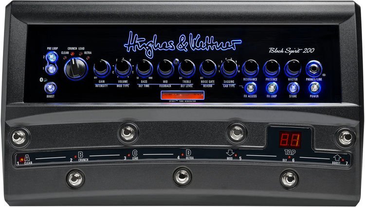 Hughes u0026 Kettner Black Spirit 200 - 200-watt Floorboard Amplifier |  Sweetwater