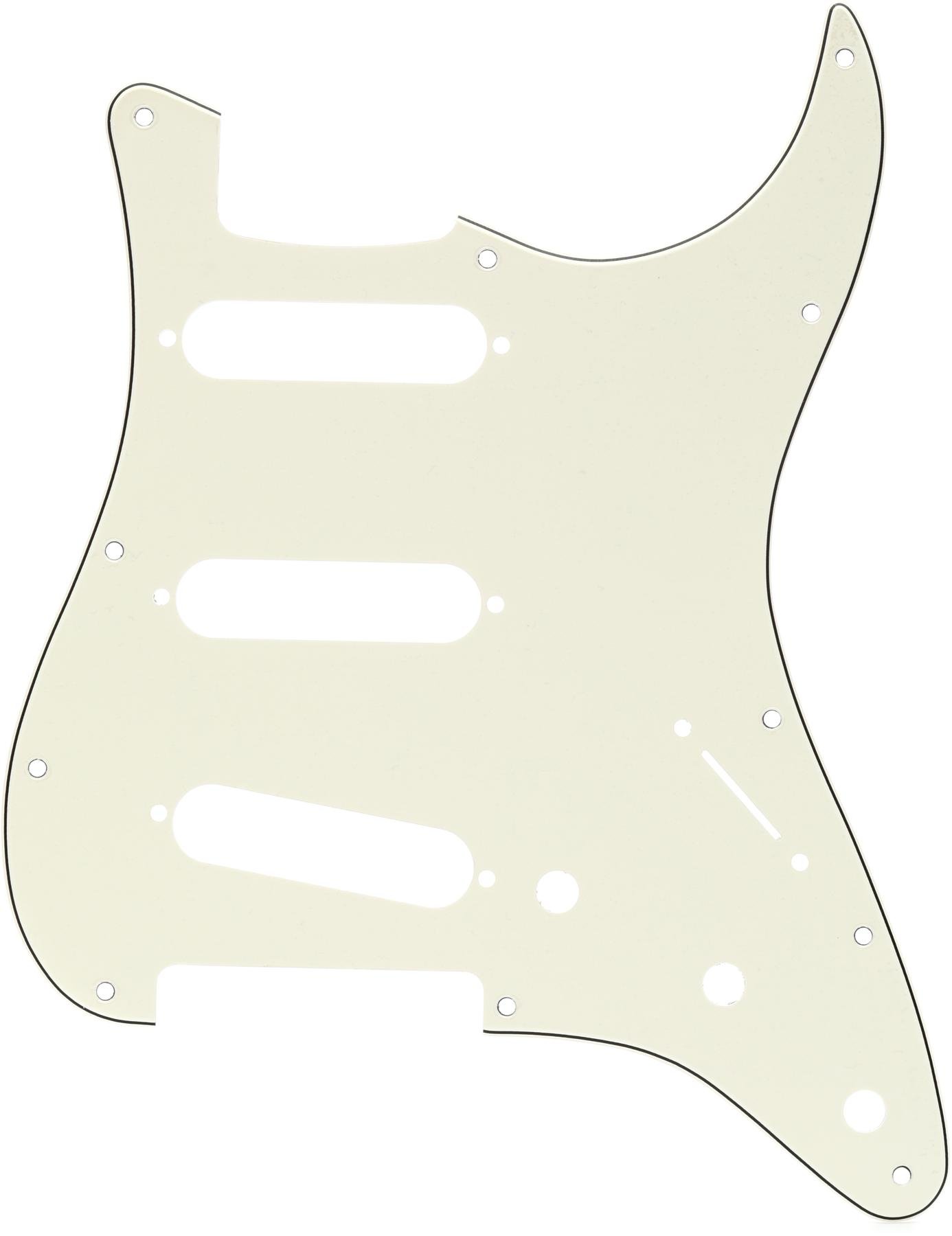 Dopro 11 Hole ST Strat SSS Metal Guitar Pickguard Aluminum Scrach Plate for USA/Mexican Fender Stratocaster Gold