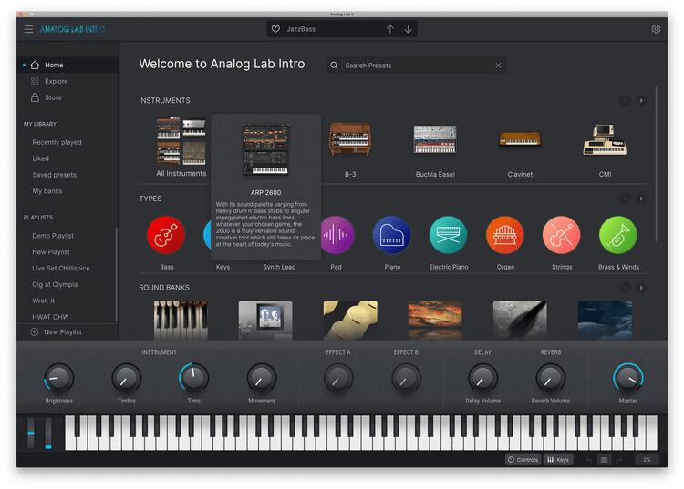 Arturia V Collection 11 Intro Software Instrument Bundle