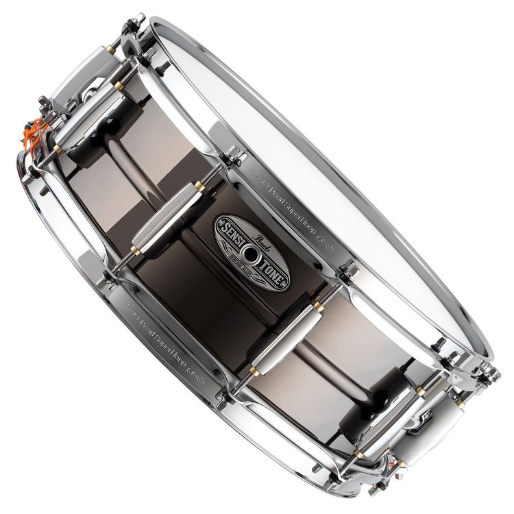 Pearl Sensitone Heritage Alloy 14x6.5 Beaded Black Nickel-over-Brass  Snare Drum - Drum Central
