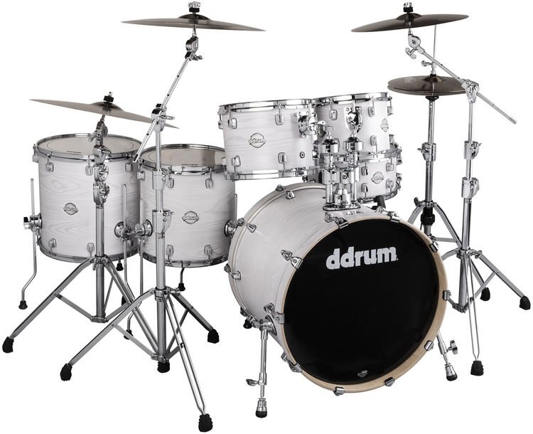 ddrum Dominion Birch 6-piece Shell Pack - Paper White Birch
