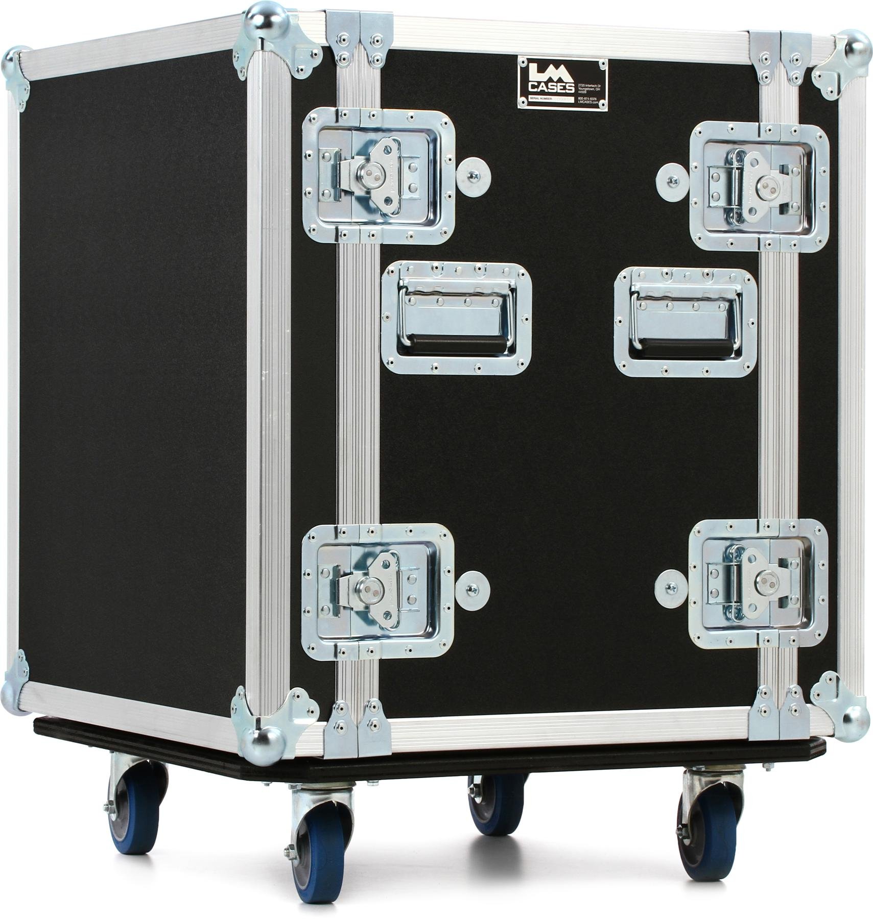 Lm Cases 12u Deep Rack Case With Casters Sweetwater