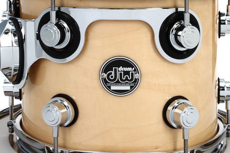DW Performance Series Mounted Tom - 8 x 10 inch - Cherry Stain Lacquer