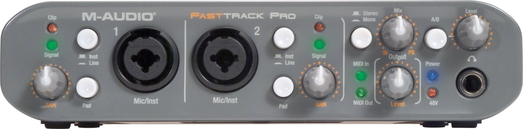 using m audio fast track pro for video