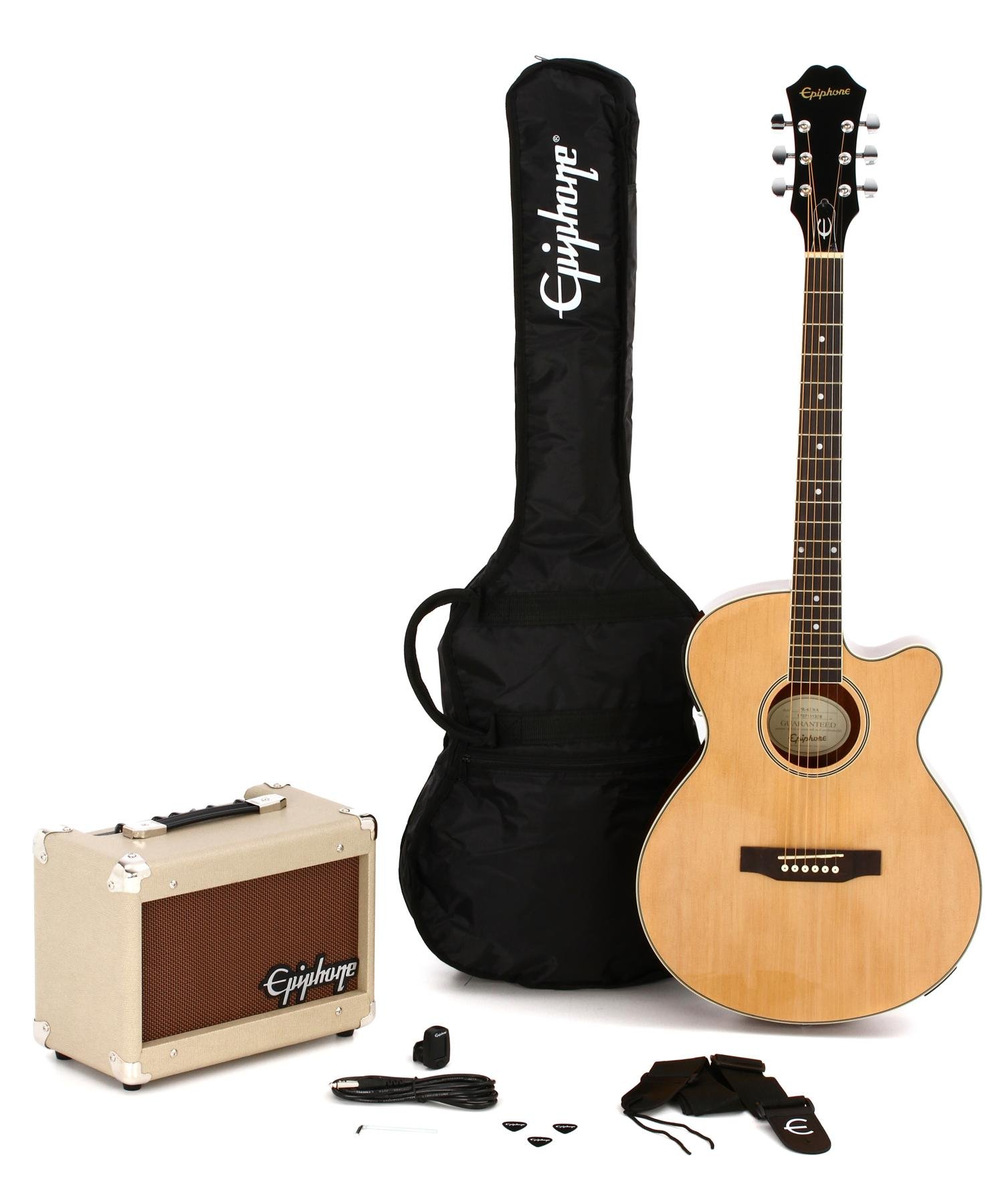 Epiphone Pr 4e Player Pack Natural Sweetwater