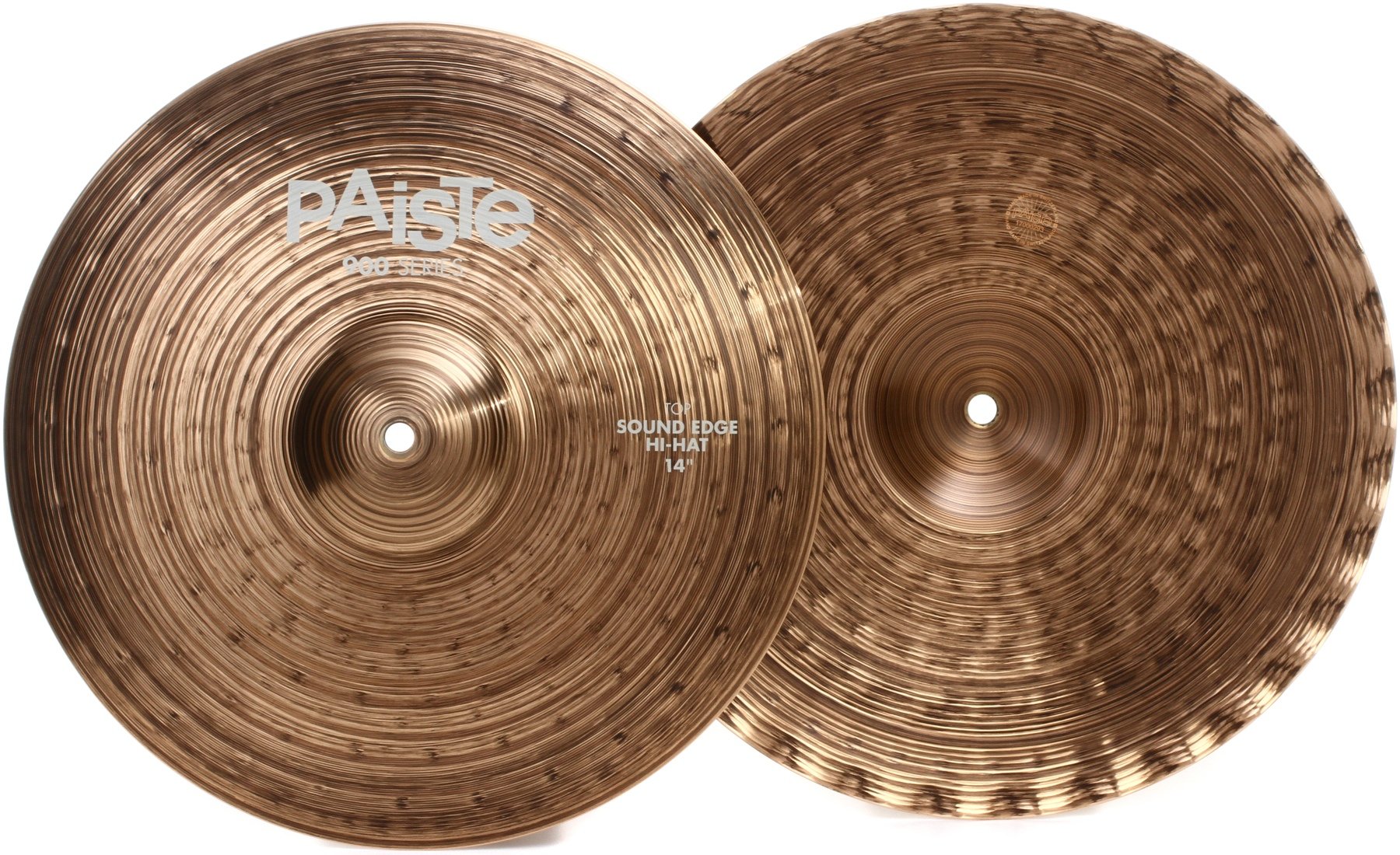 Paiste 14 inch 900 Series Sound Edge Hi-hat Cymbals | Sweetwater
