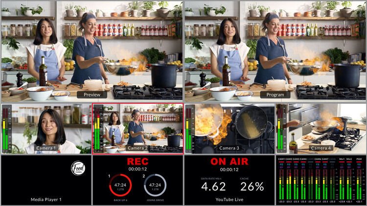 Blackmagic Design ATEM Mini Pro HDMI Video Production Studio with Livestreaming