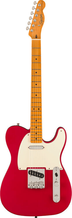 Squier Limited Edition Classic Vibe 60s Custom Telecaster Electric Guitar Satin Dakota Red