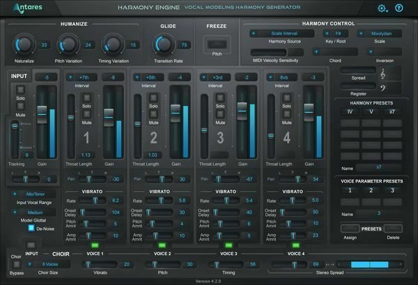 Antares Audio Harmony EFX VST・ボーカル音源 Antares Harmony Engine Vocal Harmony Plug-in | Sweetwater