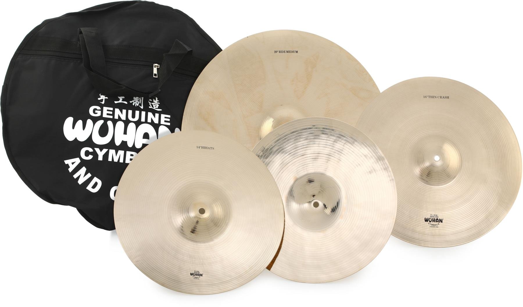 Wuhan Wutbsu Western Style Cymbal Set with Cymbal Bag