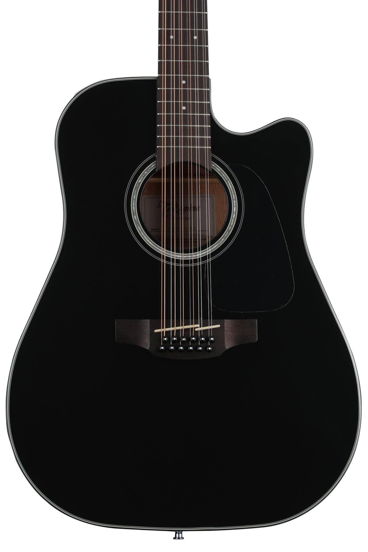 Takamine GD30CE-12, 12-String Acoustic-Electric Guitar - Black 