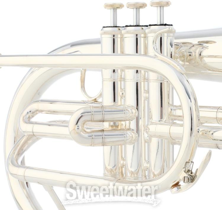 King KMP411S Marching Mellophone Silverplated Sweetwater