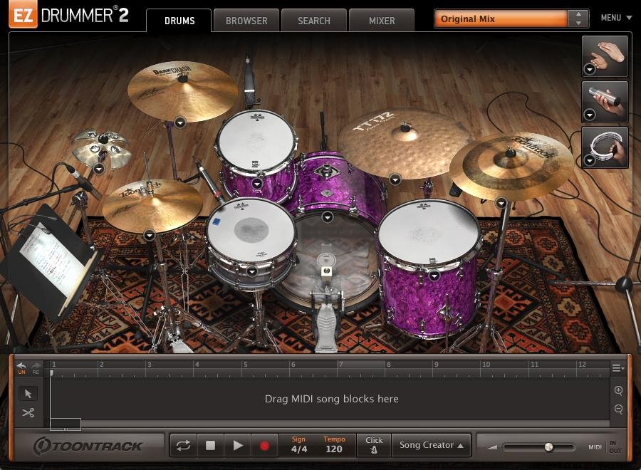 ezdrummer midi library