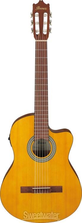 Ibanez GA3ECE Nylon-string Acoustic-electric Guitar - Open Pore Amber