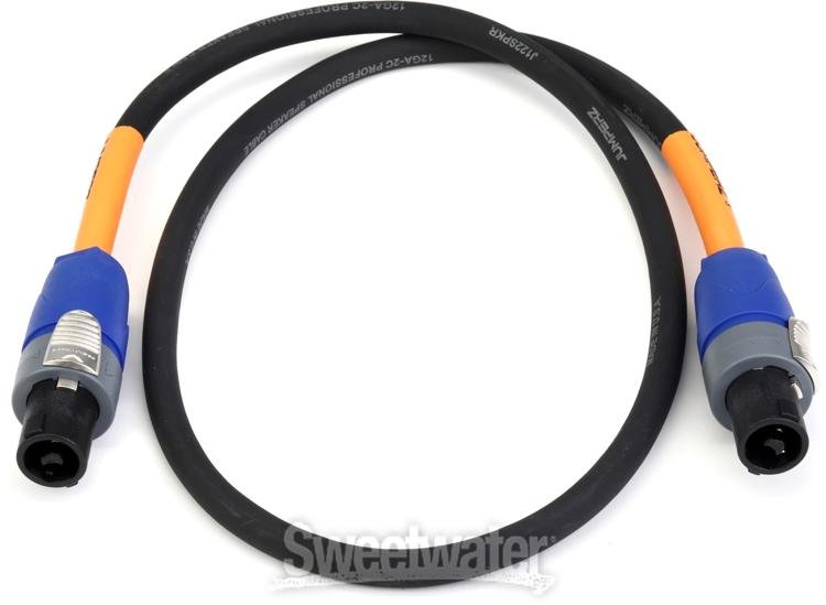 JUMPERZ JSP122NN Blue Line speakON to speakON Speaker Cable 3 foot Sweetwater