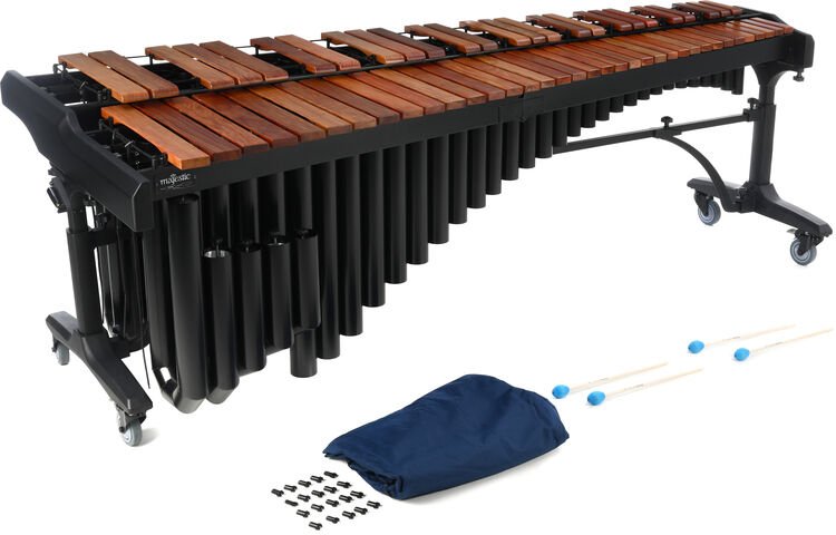 Majestic M650D Concert Black Series Padauk Marimba | Sweetwater