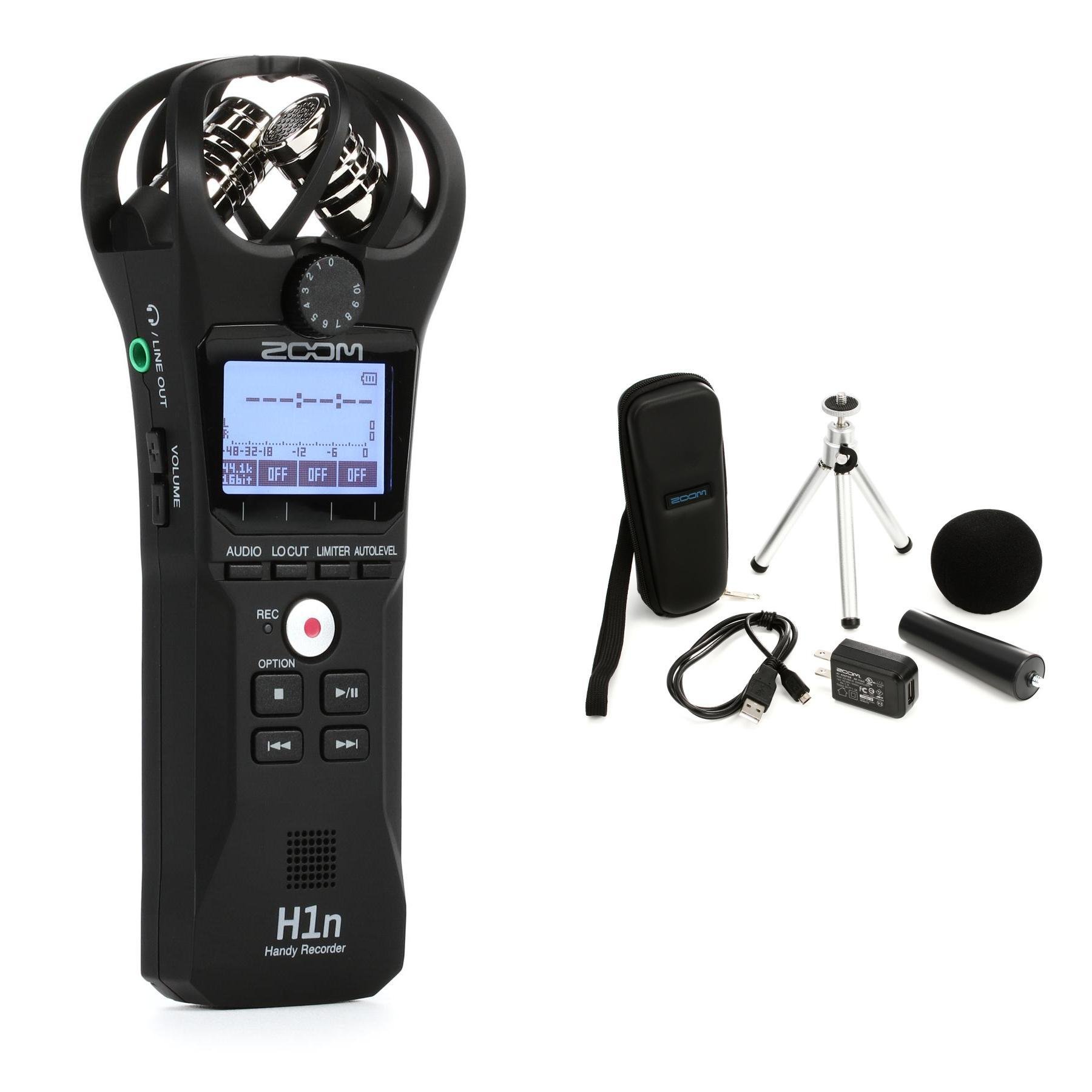 Zoom H1n w/ Accessory Pack with microSDHC Card and Cables 
