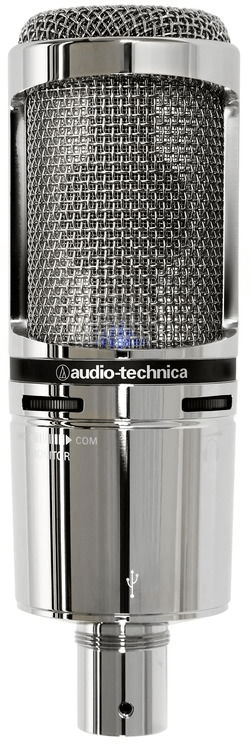 AUDIO TECHNICA AT-AT2020USB+V CARDIOD CONDENSER USB MIC LIMITED EDITION  REFLECTIVE SILVER FINISH I SEAMUSICIAN