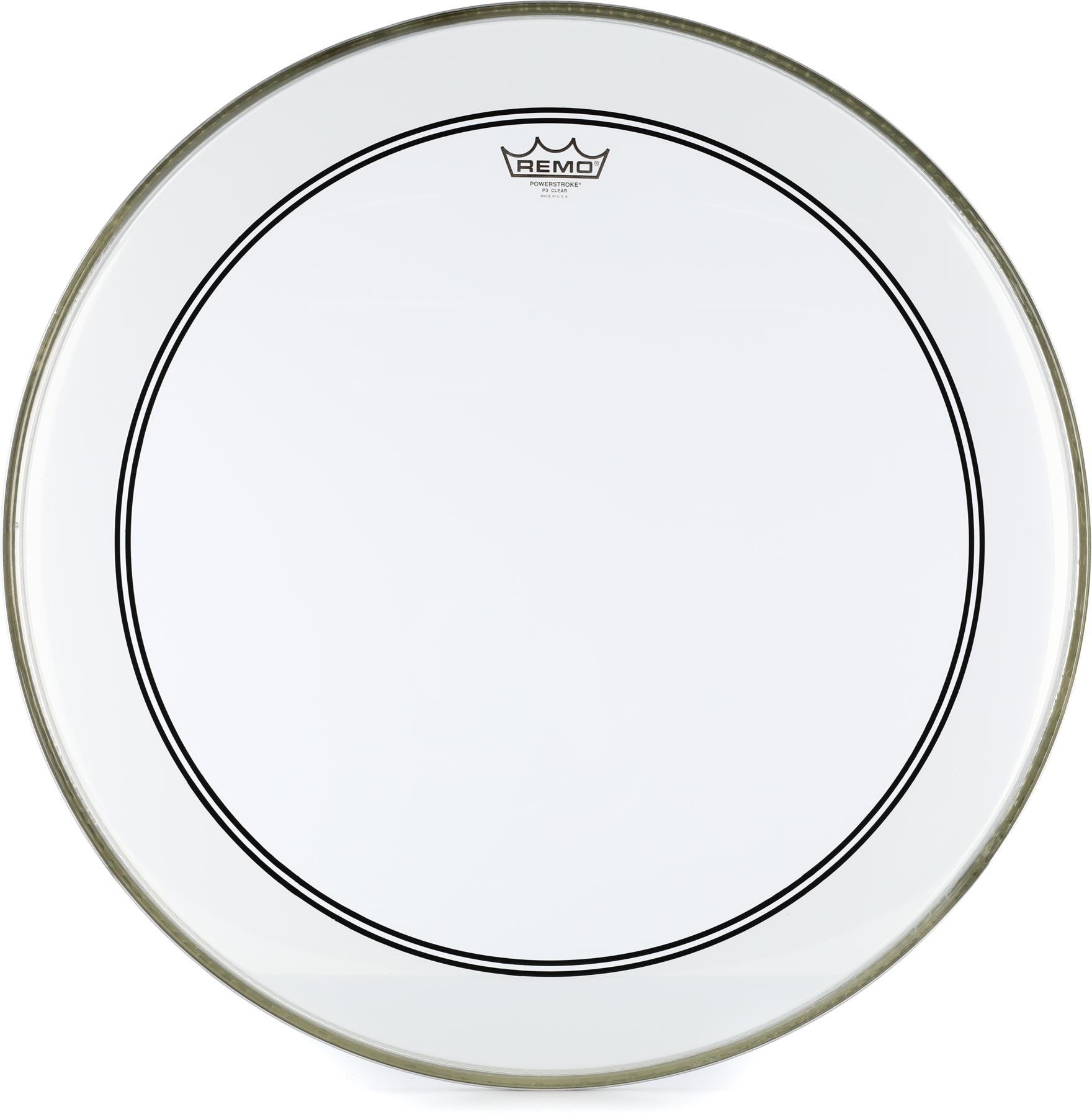 Remo Powerstroke P3 Clear Bass Drumhead - 24 inch with 2.5 inch 