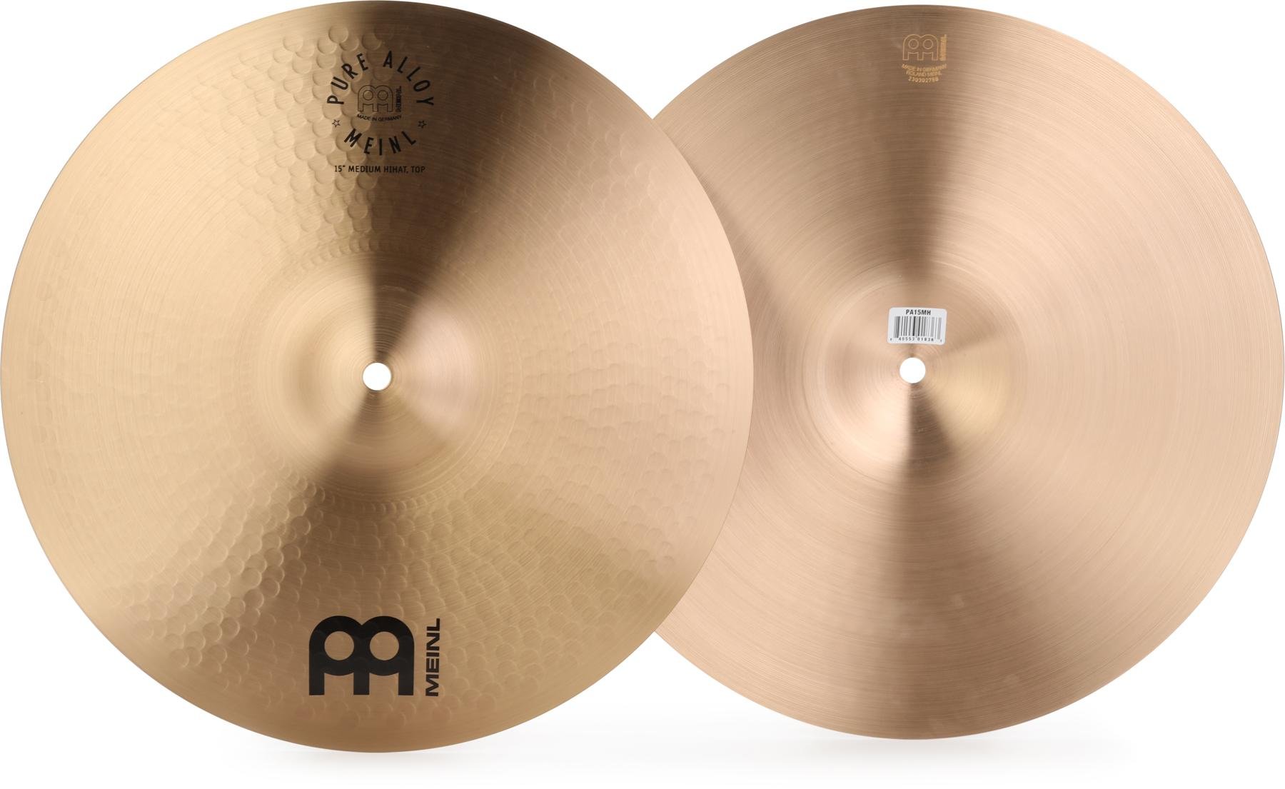 市場 ポイント3倍 Series MEINL マイネル Pure ハイハットシンバル Cymbals Alloy