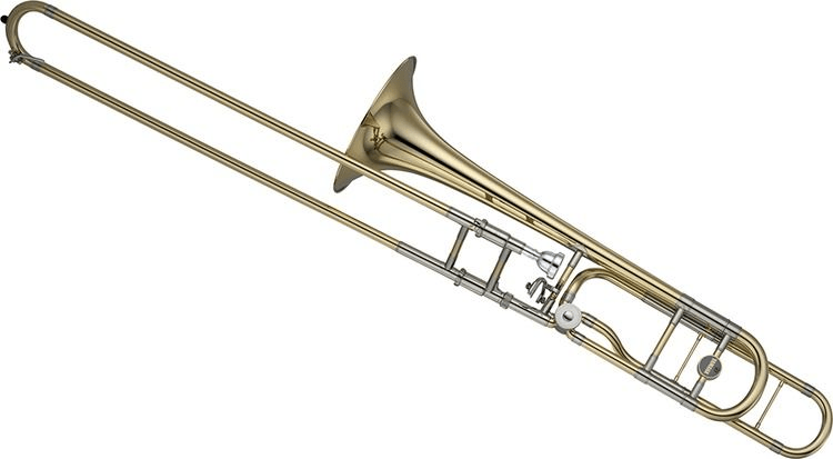 Yamaha YSL-882GO Xeno Professional F-attachment Trombone - Clear Lacquer  with Open Wrap and Gold Brass Bell | Sweetwater
