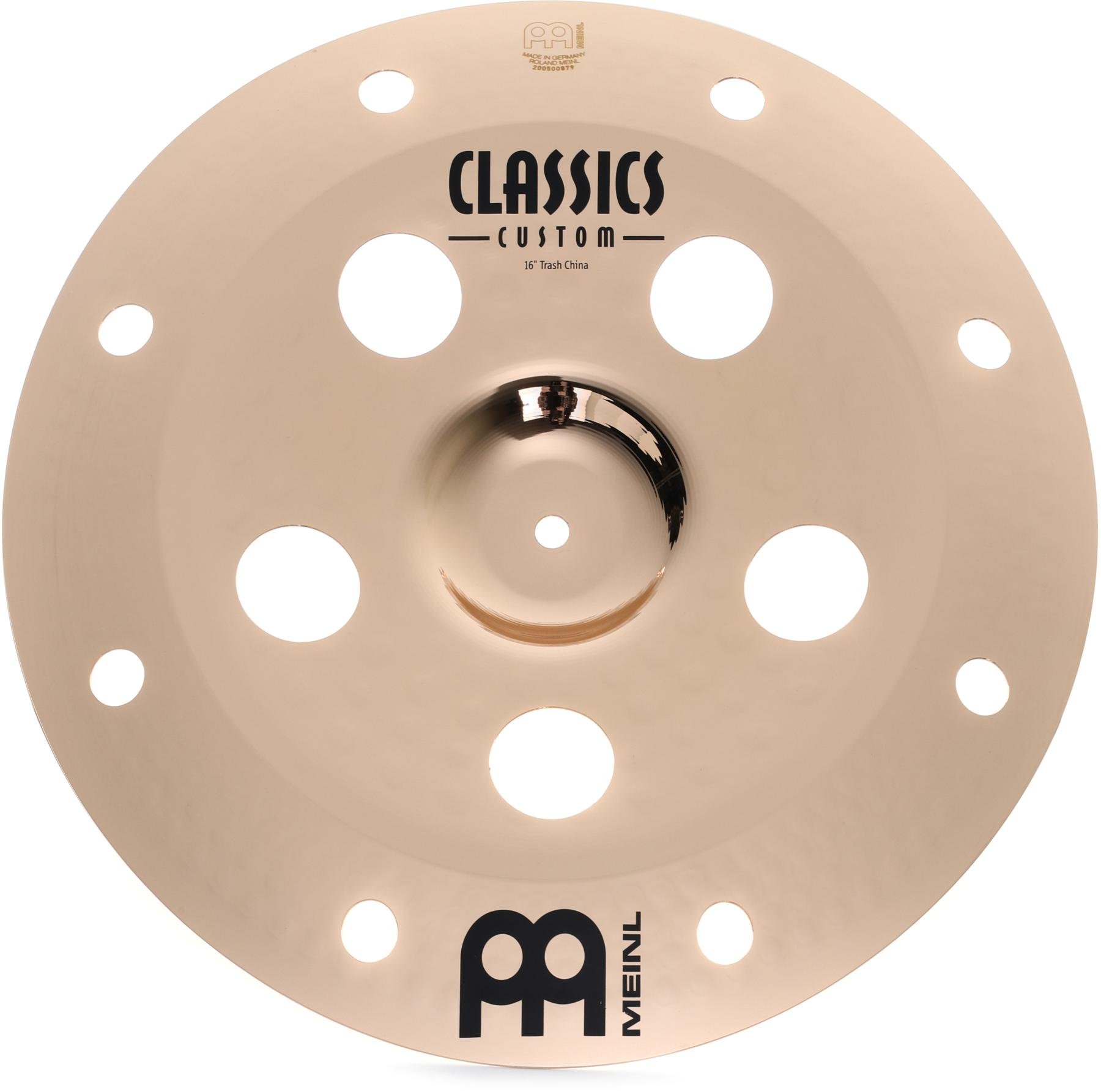 Meinl 16 Trash China Cymbal with Holes Classics Custom Brilliant 2-YEAR WARRANTY Made In Germany CC16TRCH-B 