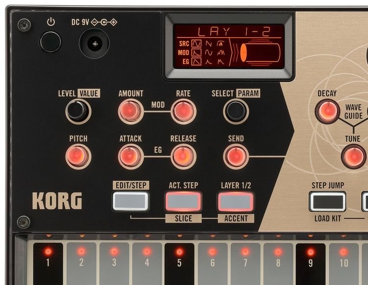 Korg Volca Drum Physical Modeling Drum Synthesizer | Sweetwater