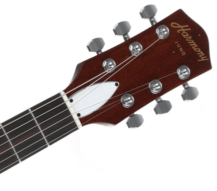 Harmony Juno Flame Maple Electric Guitar - Transparent Blue