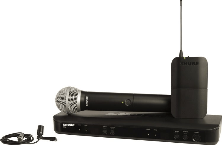 Shure BLX1288/CVL Dual Channel Wireless Combo System - H10 Band