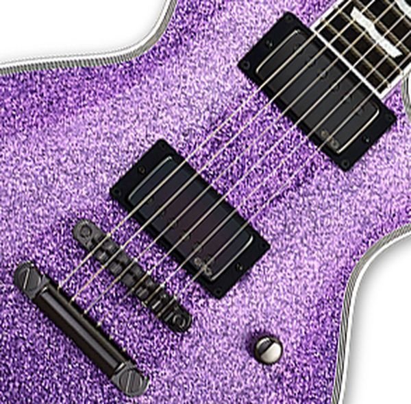 8c30c6 xc e ii eclipse pickups - ESP E-II Eclipse DB Electric Guitar Purple Sparkle Guitar W/Case
