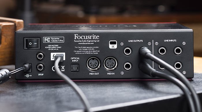 Focusrite Clarett 4Pre 18x8 Thunderbolt Audio Interface | Sweetwater