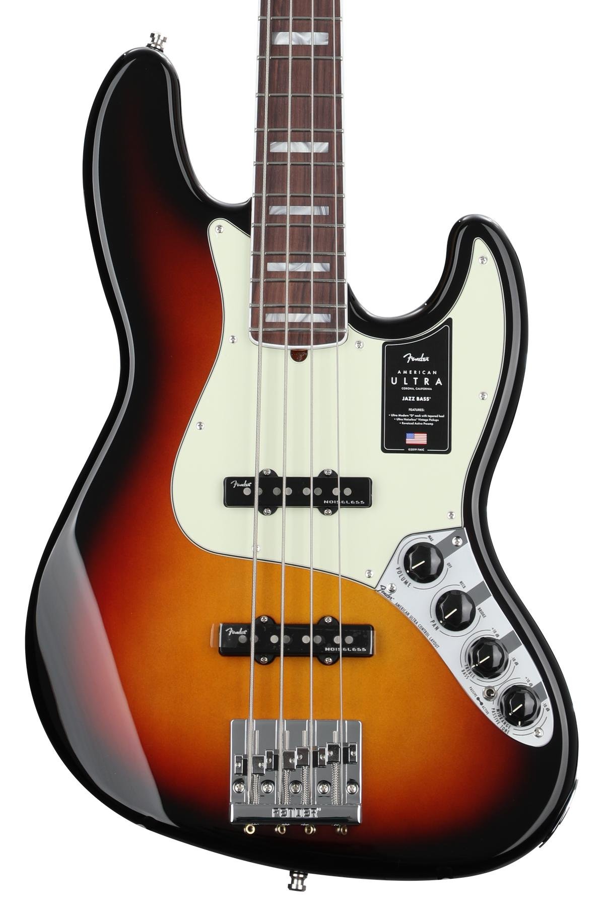 Fender American Ultra Jazz Bass - Ultraburst with Rosewood 