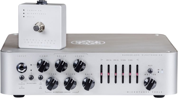 Darkglass Microtubes 900 v2 - 900-watt Bass Head - White | Sweetwater