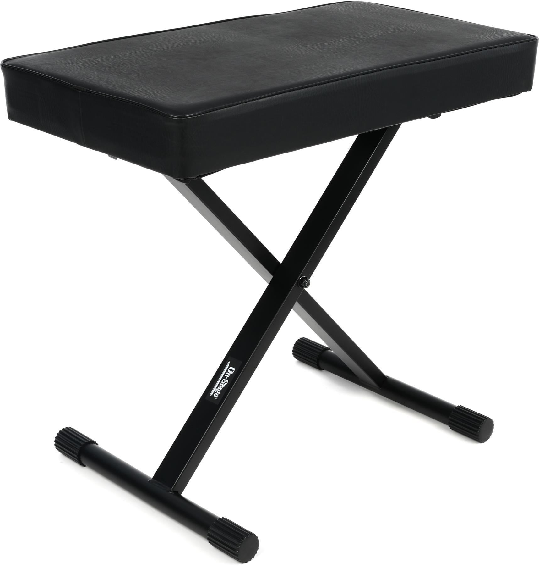 On Stage Stands Kt7800 Deluxe X Style Bench Sweetwater