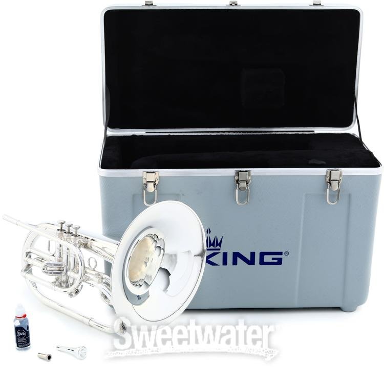 King 1121SP Ultimate Professional Marching Mellophone Silverplated Sweetwater