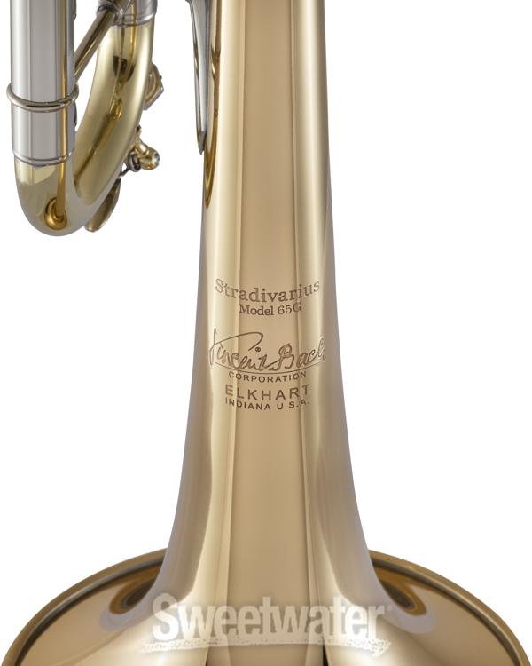 Bach 190L65GV Stradivarius Professional Bb Trumpet - Vindabona Conical ...