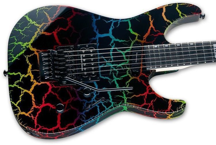ESP LTD Mirage Deluxe '87 Electric Guitar - Rainbow Crackle