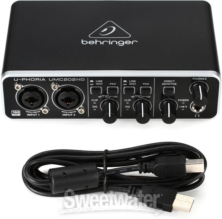 Behringer U-Phoria UMC202HD USB Audio Interface | Sweetwater