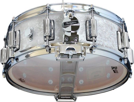 Rogers Drums Dyna-sonic Snare Drum - 5 x 14 inch - White Marine 