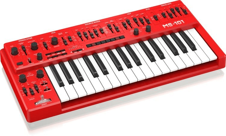 Behringer MS-1-RD Analog Synthesizer with Handgrip - Red