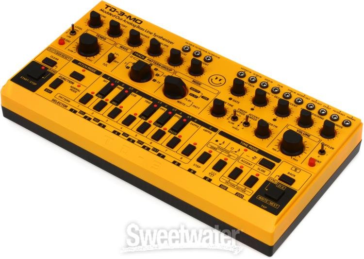 Behringer TD-3-MO-AM Analog Bass Line Synthesizer - Yellow